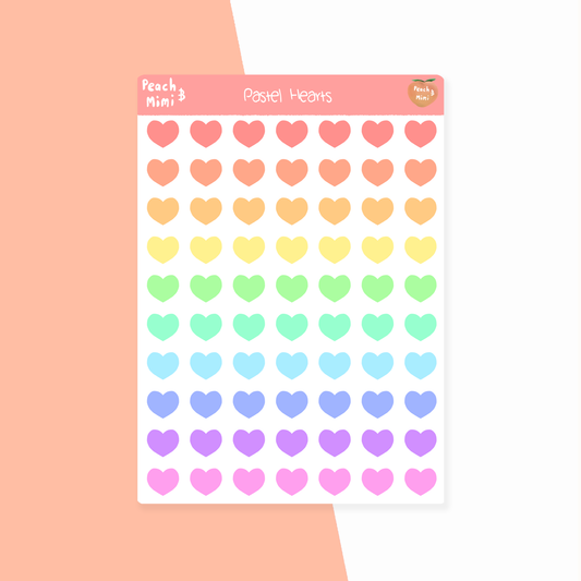 Hearts Planner Stickers - Leo & Blossom