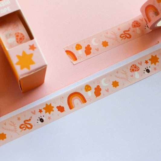 Witchy Snake Toadstool Washi Tape