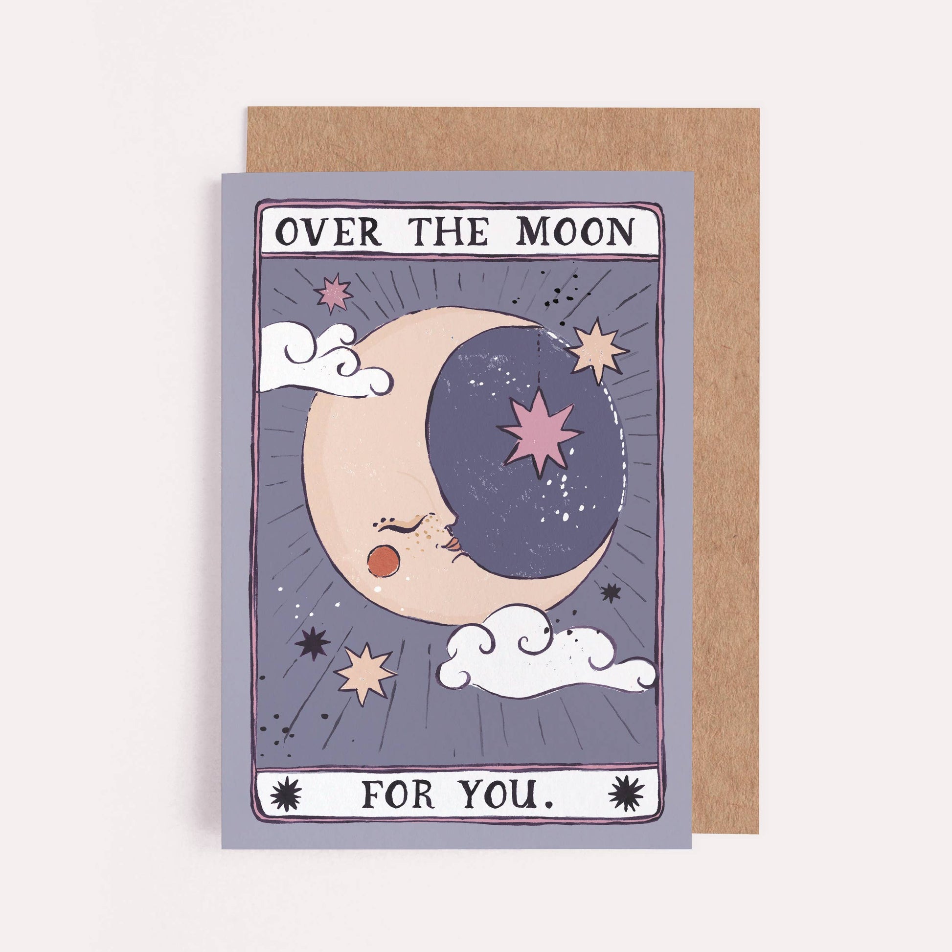 Over the Moon Congratulations Card - Leo & Blossom