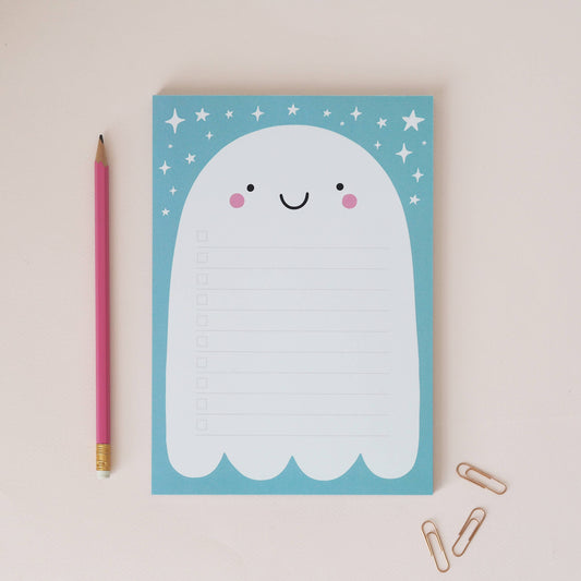 Ghost To Do List Notepad - A5 - Leo & Blossom