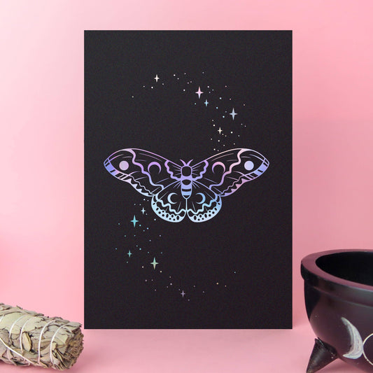 Cecropia Moth Foil Art Print - Leo & Blossom