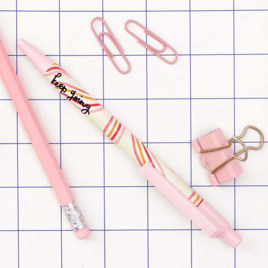 Keep Going Pen | Pastel Pink Swirls - Leo & Blossom