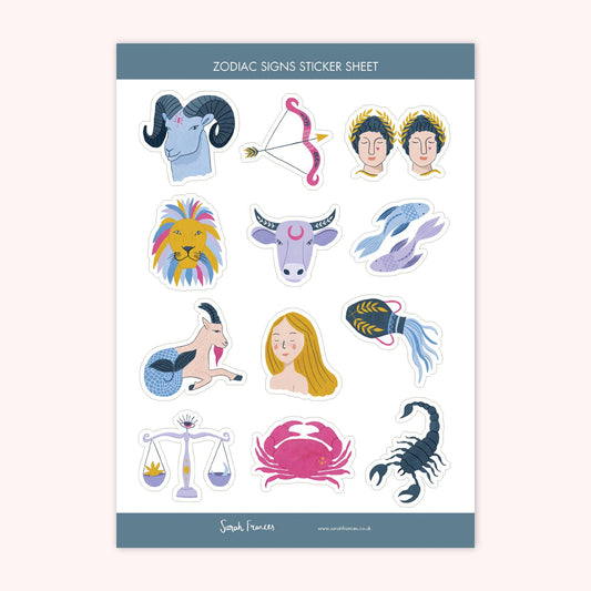 Zodiac Signs Stickers - Leo & Blossom