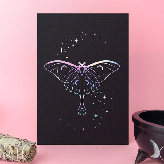 Luna Moth Foil Art Print - Leo & Blossom