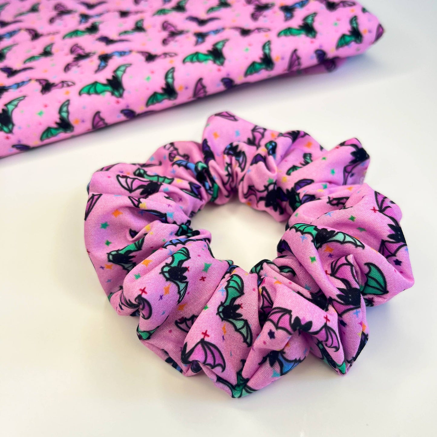 Pastel Bats Scrunchie