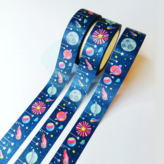 Cosmic Space Holographic Foiled Washi Tape