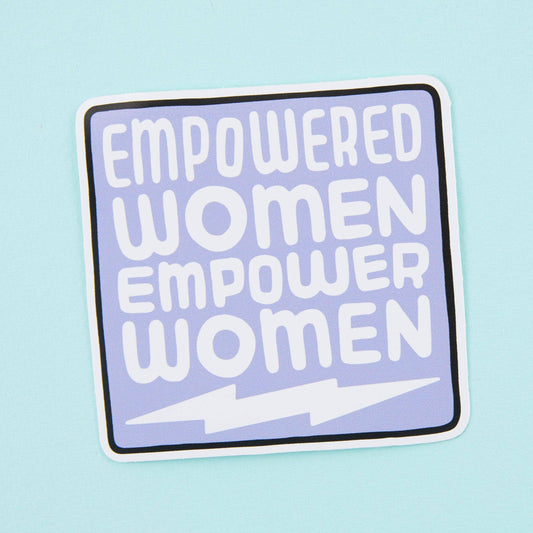 Empowered Women Purple Vinyl Sticker