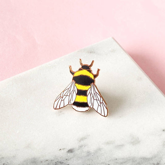 Bee Enamel Pin - Leo & Blossom