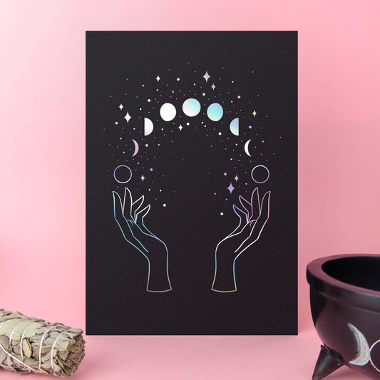 Lunar Witch Foil Art Print - Leo & Blossom