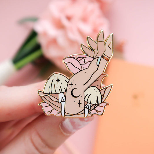 Magical Hand Enamel Pin - Leo & Blossom